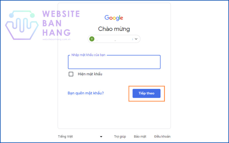 đăng nhập Gmail