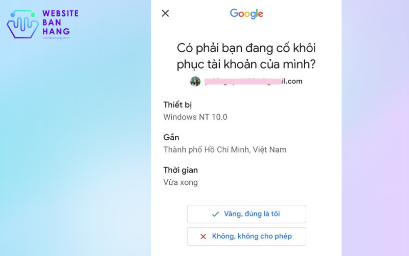 cách khôi phục mật khẩu gmail 